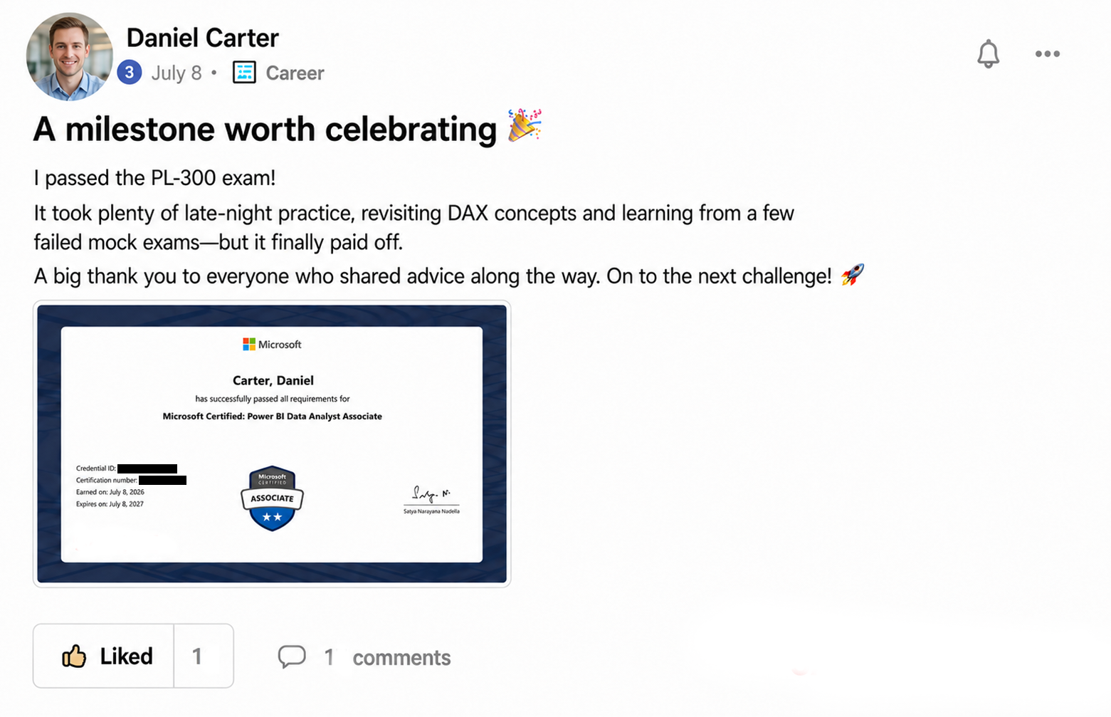 Student community post